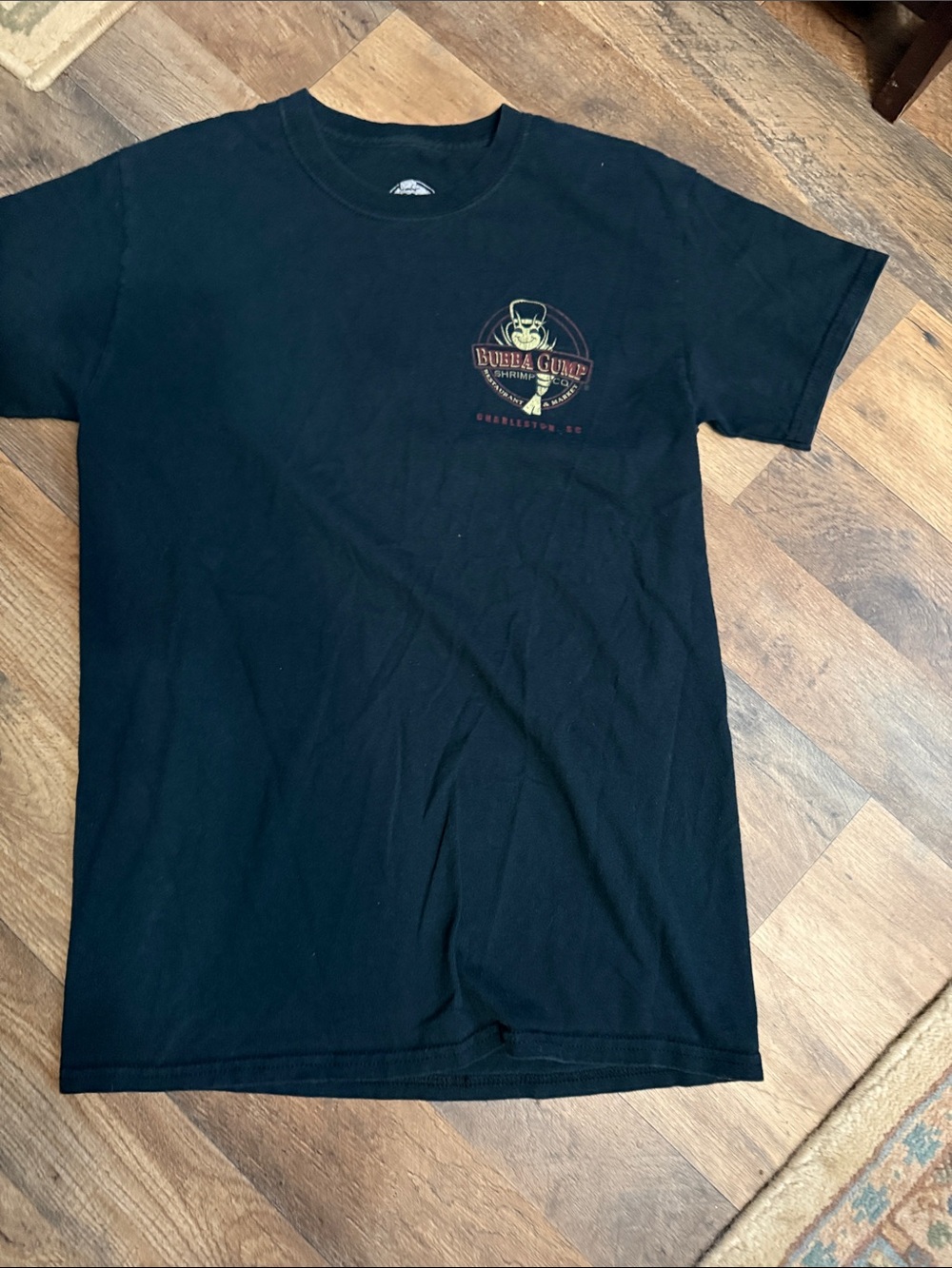 Bubba Gump Men’s Black Short Sleeve Logo Tee